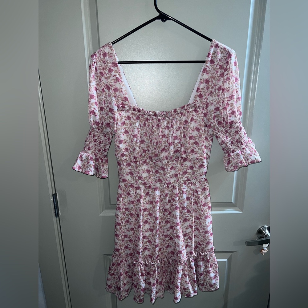 Trixxi Pink Floral Dress Size Medium